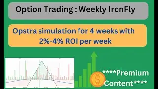 Part2: Weekly Ironfly | Option Strategy | 95% success Rate | Opstra simulation - 4 weeks