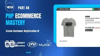 part - 48 Create Customer Registration form in HTML, CSS and Bootstrap