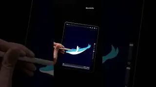 New Dolphin Animation in Procreate 🐬🩵 #procreate #animation