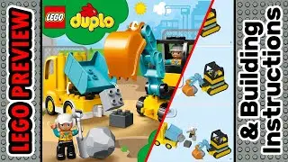 PREVIEW: 10931, LEGO Duplo, Truck & Tracked Excavator​ & Building Instructions! LEGO 2020