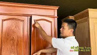 Tủ áo đẹp -Mẫu tủ áo gỗ hương đá đẹp nhất năm 2024