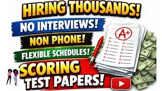 Quiet Non Phone Work From Home As A Test Evaluator | Scoring Test Papers From Home