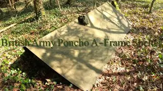 British Army Patt58 Poncho A-Frame Setup Shelter!