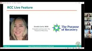 Seminar #43 - RCC Peer Support for Linking Women Post-Incarceration to OUD Treatment: Kentucky JCOIN