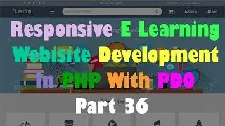 Responsive E Learning Website Development In PHP With PDO Part 36 Login Form Designing