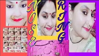 DIAMOND //GOLD // NOSE RING COLLECTION & PIERCING NOSE RING 💍 REQUESTED VIDEO 💃