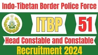 ITBP RECRUITMENT 2024 TOTAL VACANCY 51 #itbp #2024 #onlineapplication #shortsvideo #shorts
