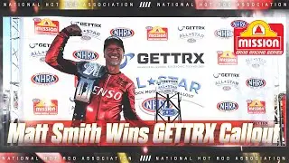 Matt Smith wins the GETTRX Pro Stock Motorcycle All-Star Callout