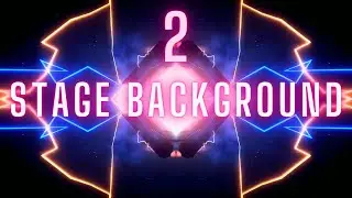 Neon Laser Lights Stage Background Show 2 // Motion Graphics Animated Background Video HD