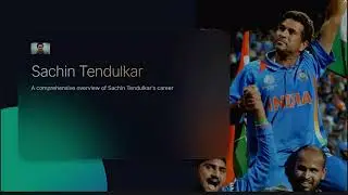 Sachin Tendulkar -The God of cricket