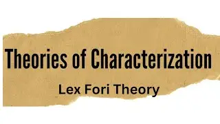 Theories of characterization  in private inernational law  lex fori
