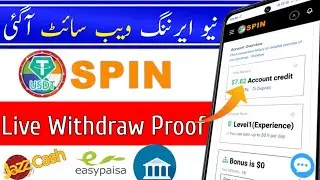 Usdt Spin Withdraw proof | New earning Website 2022 | Earn Money online | How Make money online