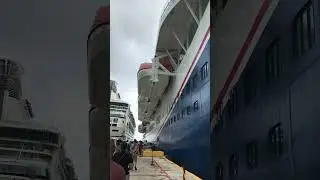 Zombies walking back to their ship in Costa Maya Mexico.