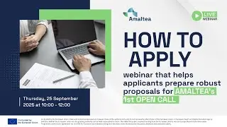 AMALTEA - HOW TO APPLY Webinar