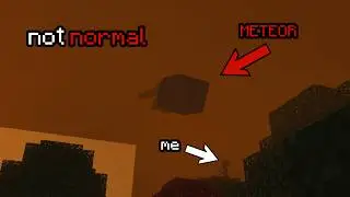 A Meteor Fell in My Minecraft World...