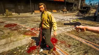 Подборка самых жестоких убийств в ближнем бою в RDR2 &mdash; Смешные и жестокие моменты &mdash; Забавные рэгд...