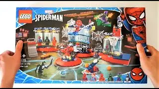 LEGO Marvel Super Heroes 76175 Attack on the Spider Lair UNBOXING SPEED BUILD ASMR Review AFOL