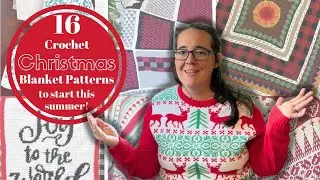 16 Crochet 🎄Christmas Blanket Patterns to start this summer