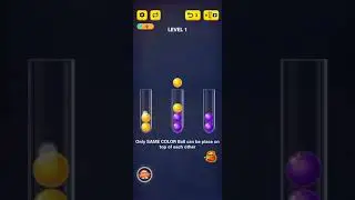 Ball Sort Puzzle 2021 Level 1 | Ball Sort Puzzle 2021 1
