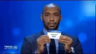 Thierry Henry reaction after choosing Arsenal in UCL dram (25/08/2016)