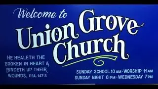 Prophets Russ and Kitty Walden at Union Grove Church, Sunday PM