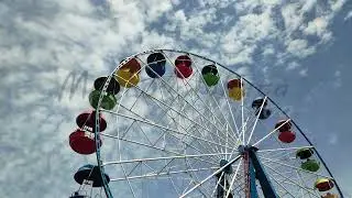 Saransk, Russia. Ferris Wheel attraction. A.S. Pushkin Park of Culture and Recreation. Republic o...