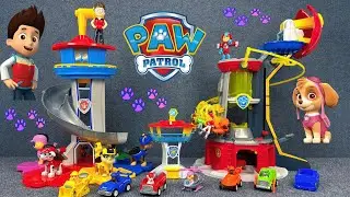 Paw Patrol Large Lookout Tower Unboxing & Assembly | Rescue Vehicles Display | Oddly Satisfying ASMR