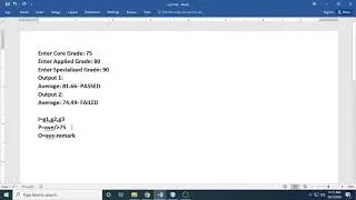 JAVA Basic Relational Operation& Conditional Statement If Else Grade Average