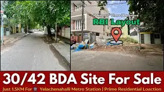 30/42 BDA Plot For Sale in Bangalore | RBI Layout, JP Nagar 7th Phase | Prime Location |