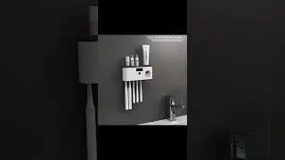 Smart UV Toothbrush Holder with Automatic Toothpaste Dispenser 🔥 Must-Have Bathroom Gadget! #shorts