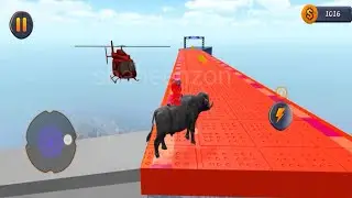 animal battle game ! epic cow ramp rush run game level 13