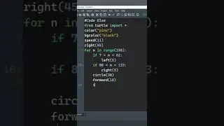 Infinity Symbol Using Python Turtle 