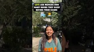 Asking medicos DO THEY SLEEP before exams⁉️🩻🥼#trending #youtubeshorts #mbbs