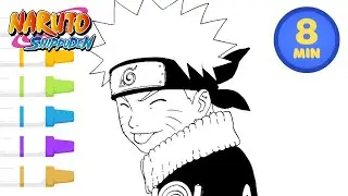 Easy Naruto Uzumaki Drawing | Full Coloring Demonstration