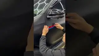 Стайлинг автомобиля черным матовым полиуретаном #санмакс #детейлинг #оклейкаавто #sunmax #антигравий