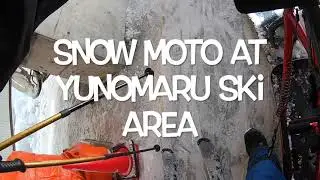 Snow moto at yunomaru ski area