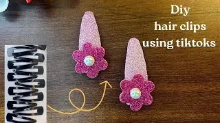 Diy Hairclips using Glitter sheet || Hairclips Tutorial || Foamsheet Hairclips || Manvi's Handmades 