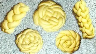 25 trecce e forme di pane fatto in casa