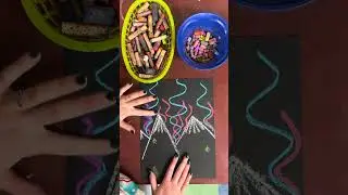 Northern lights grade 2 art project