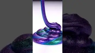 Galaxy slime ASMR hits different 🤤 #slime #satisfying #trending