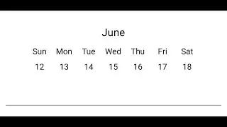 Weekly Calendar View in Android Studio tutorial | Step by Step | CodeWithKhurshed