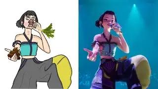 Huntrix Takedown - KPop Demon Hunters Funny Drawing Meme | KPop Demon Hunters Takedown