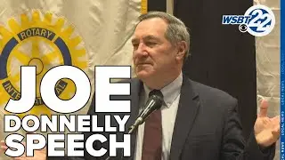 Former Senator Joe Donnelly calls for unity during South Bend Rotary Club speech