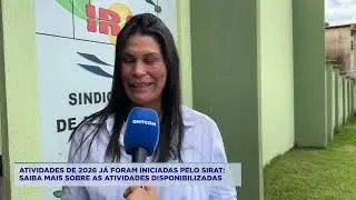 ATIVIDADES DE 2026 J&Aacute; FORAM INICIADAS NO SIRAT.