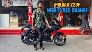 Pulsar 220F New MRF Tyres Change And Riding Experience | Peter Vlogs Tamil