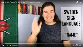 Как подписать &laquo;Имя&raquo; в ASL & Швеция Язык жестов