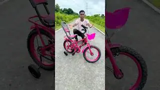 My new cycle pink colour big cycle #bycycle