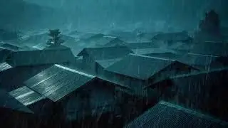 No Ads Rain Sounds for Sleeping – Soft Night Rain on Tin Roof for Insomnia Relief