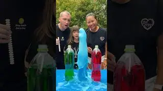 Colorful soda fountain Challenge! #shorts GamGam Family