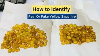 Yellow sapphire stone Test | पुखराज रत्न की जांच कैसे करें | +91 6366001615